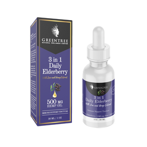 3 in 1 Daily Elderberry with Zinc and Hemp Oil